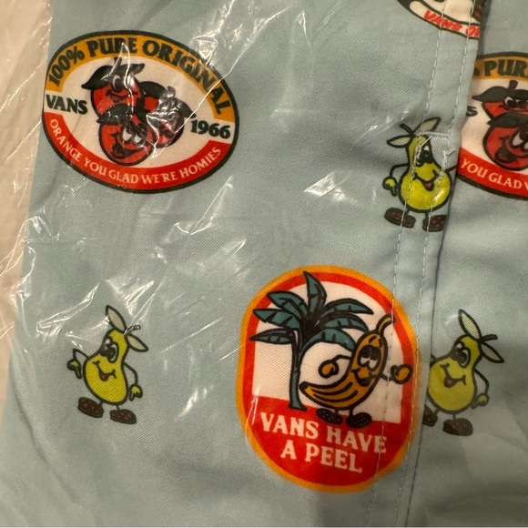 Boys Vans Blue Graphic Fruit Swim Shorts Large - NEW - Picture 6 of 6